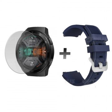 Buff Film Screen Protector Y Correa Pulso de color Smartwatch Reloj Inteligente Huawei Gt2E OPTIMUS TECHNOLOGY™ - 1