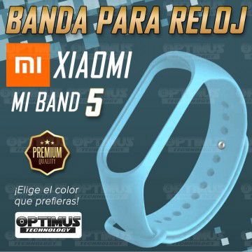 Banda Pulso de color para Reloj Xiaomi Mi Band 5 | OPTIMUS TECHNOLOGY™ | CRR-XMI-MB-5 |