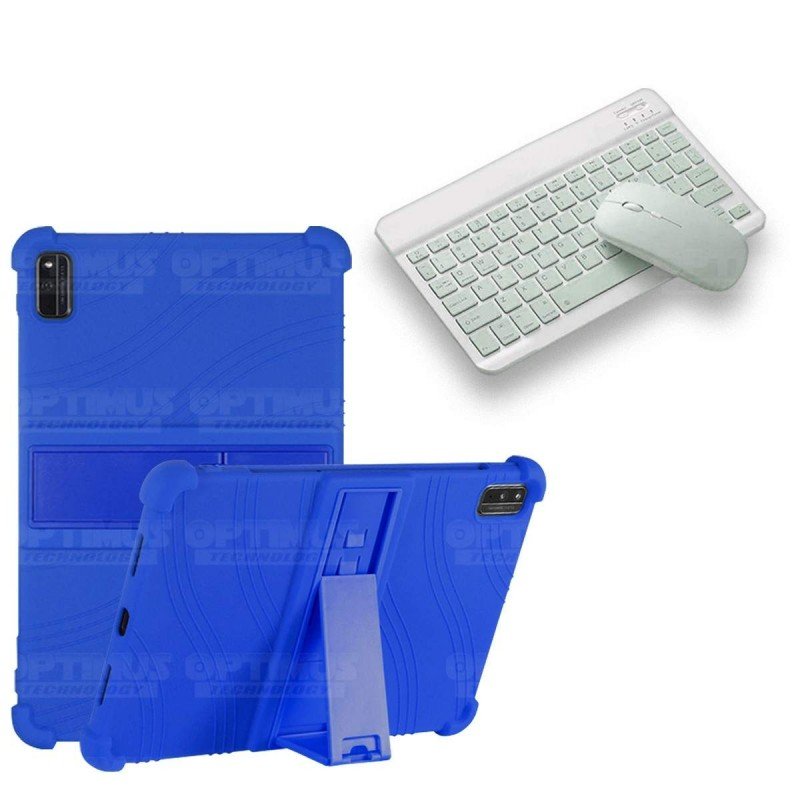 Kit Case Forro Protector Antigolpes + Teclado y Mouse Bluetooth Tablet Xiaomi Mi Pad 5 OPTIMUS TECHNOLOGY™ - 3