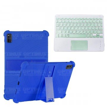 Kit Estuche Protector Antigolpes + Teclado Mouse Touchpad Bluetooth Xiaomi Mi Pad 5 OPTIMUS TECHNOLOGY™ - 1