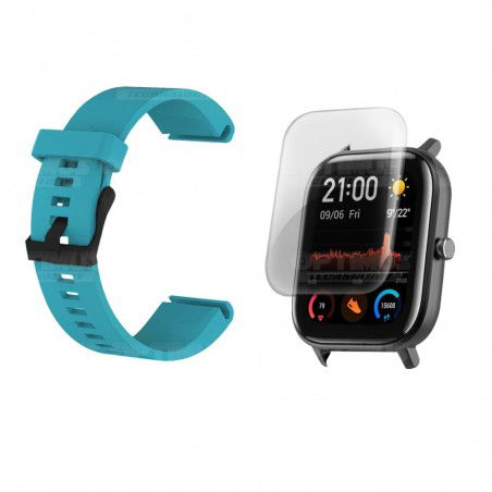 Kit Manilla Banda Y Buff Film Screen Para Reloj Smartwatch Xiaomi Amazfit GTS
