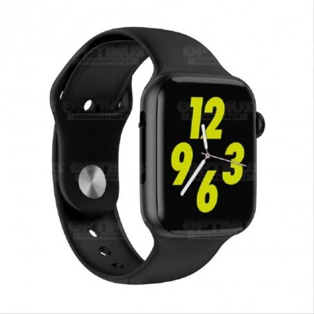 Smartwatch Reloj Inteligente OPTIMUS WATCH BLACK™ (PK W34 Iwo 10 12) Compatible Android y iPhone