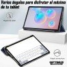 Estuche Case Forro Protector Con Tapa Tablet Samsung Galaxy Tab S6 Lite 10.4 2022 P619 - P613 OPTIMUS TECHNOLOGY™ - 11
