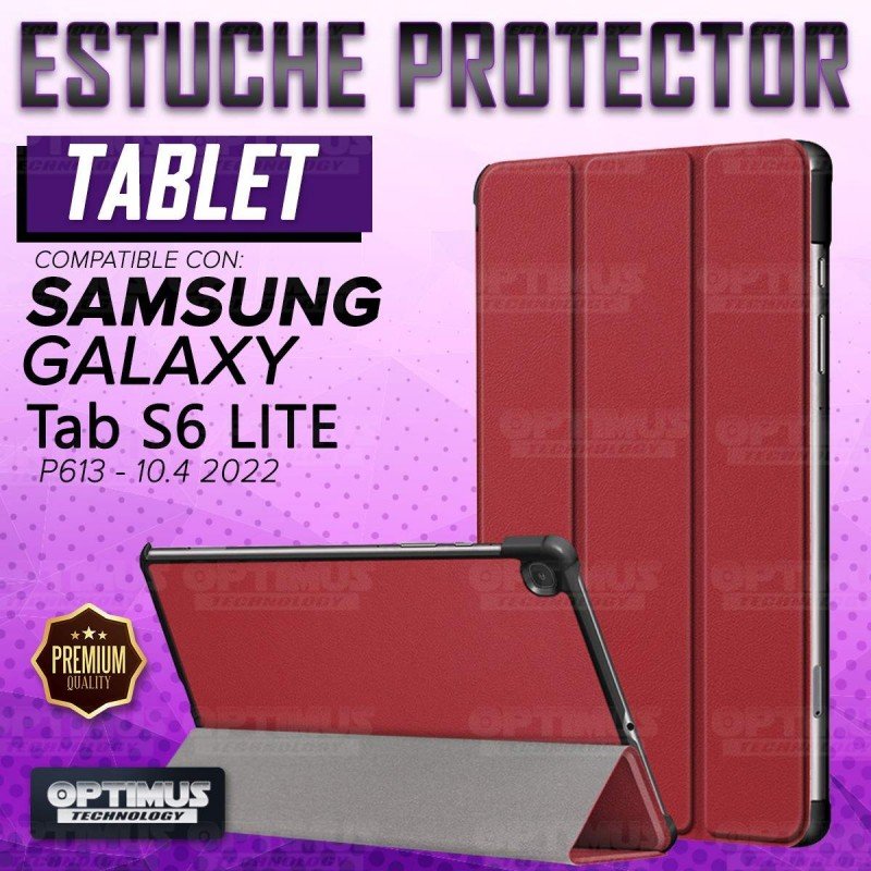 Estuche Case Forro Protector Con Tapa Tablet Samsung Galaxy Tab S6 Lite 10.4 2022 P619 - P613 OPTIMUS TECHNOLOGY™ - 6