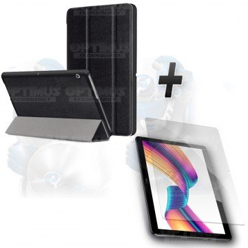 Kit Vidrio Templado y Estuche Case Protector Acrílico y Sintético Tablet Huawei T3-10 OPTIMUS TECHNOLOGY™ - 5