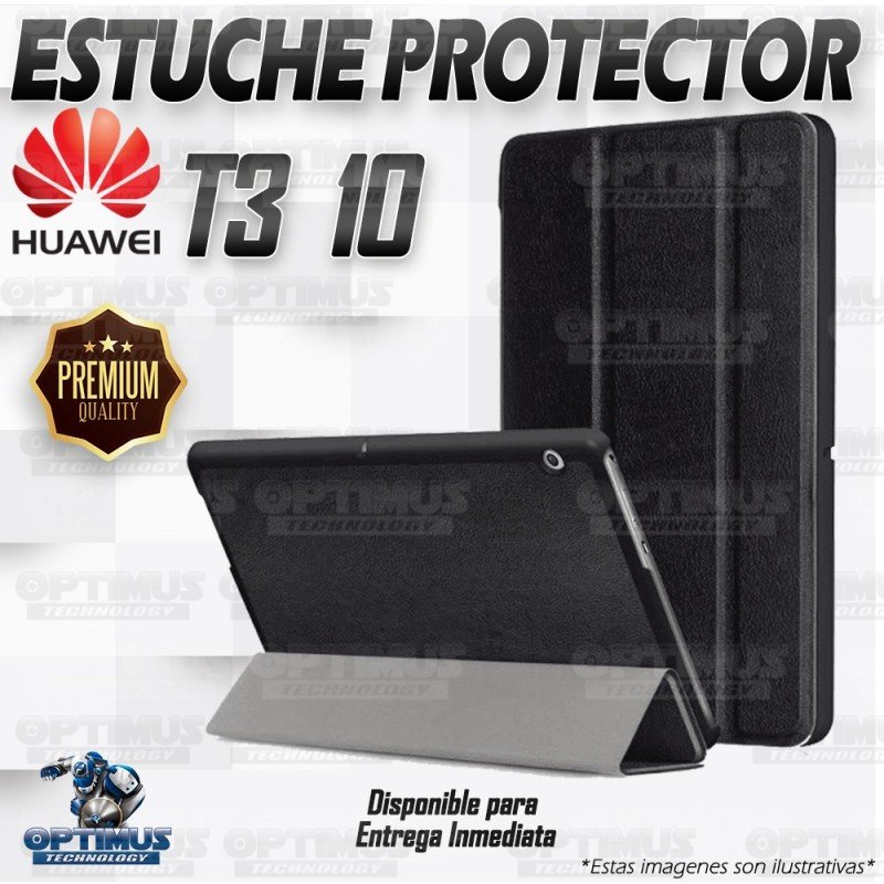 Kit Vidrio Templado y Estuche Case Protector Acrílico y Sintético Tablet Huawei T3-10 OPTIMUS TECHNOLOGY™ - 8