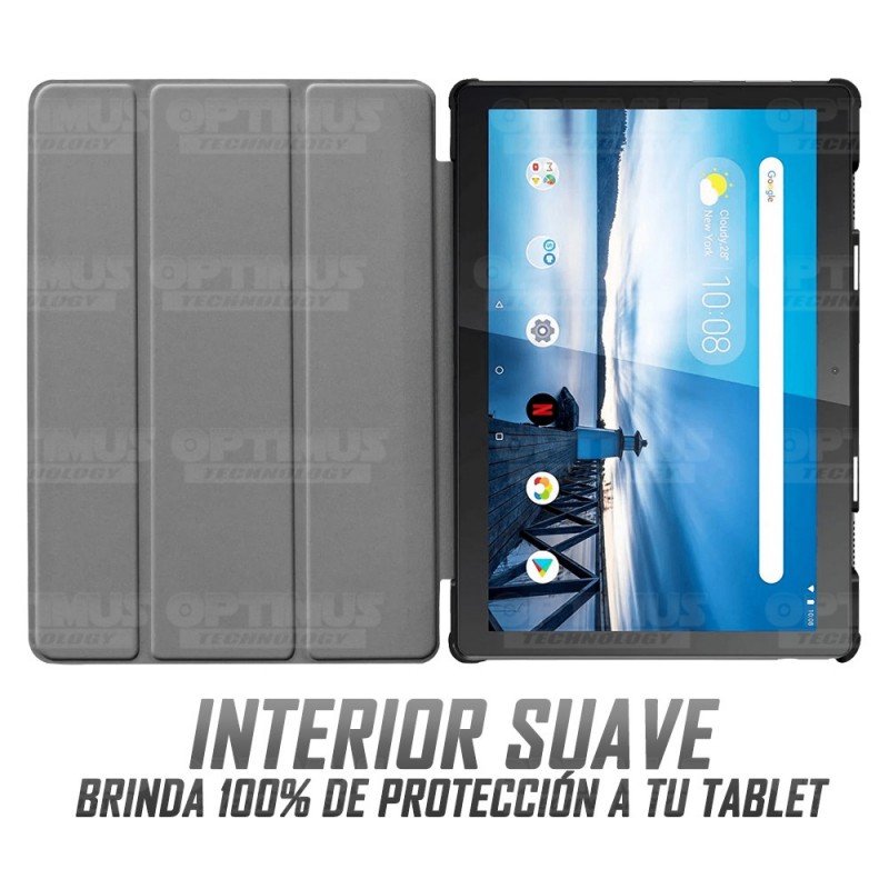 Kit Vidrio Cristal Templado Y Estuche Protector Para Tablet Lenovo Tab M10 Tb X505f Color Rosa 3447
