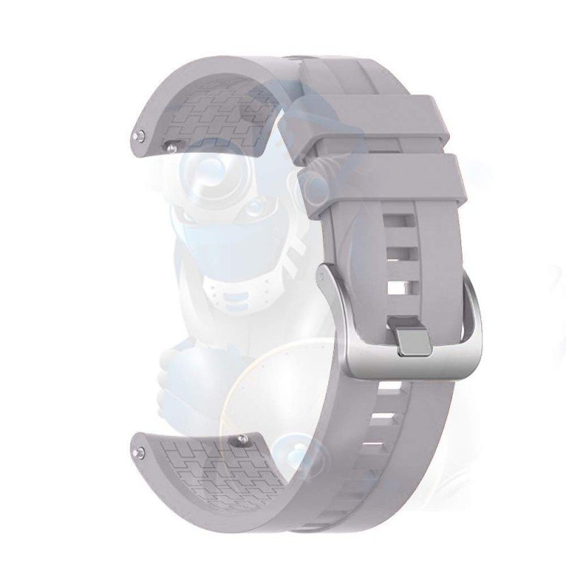 Para Amazfit GTR 3 Correa de reloj de silicona con cierre magnético  plegable de 22 mm (gris claro)