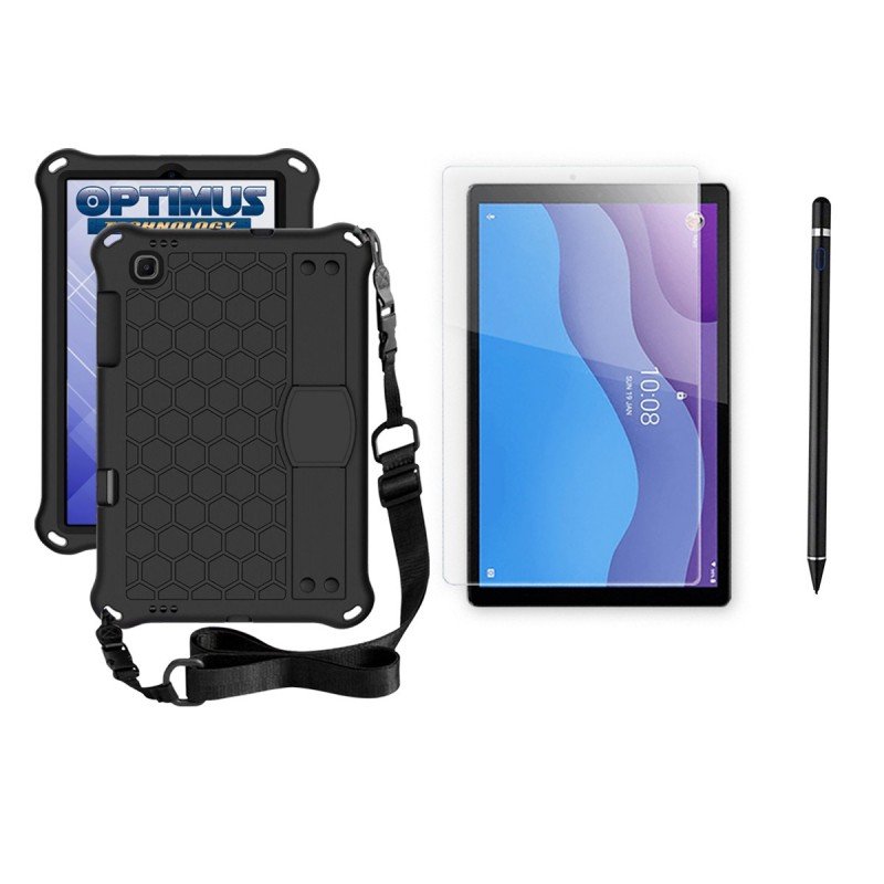 Kit Estuche Protector Correa + Vidrio Templado + Lápiz Digital para Tablet Lenovo M10 HD TB-X306