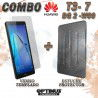 Vidrio Templado Y Forro Protector Silicona Tablet Huawei T3-7 Bg2-w09 | OPTIMUS TECHNOLOGY™ | KT-VTP-EST-HW-T3-7-W09 |