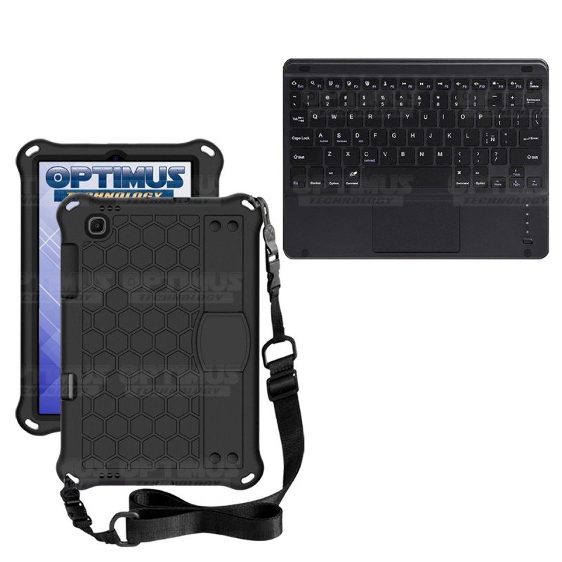 Kit Case Protector con correa + Teclado Mouse Touchpad Bluetooth para Tablet Samsung Galaxy Tab S6 Lite 10.4 2022 P619 - P613