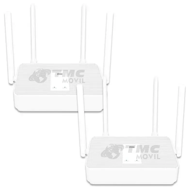 Kit Wi-Fi Mesh 2 Router Enrutador Modem Xiaomi Mi Router AX1800 Alta Ganancia Wi-Fi 6 2.4GHz / 5GHz 1775 Mbps con antenas