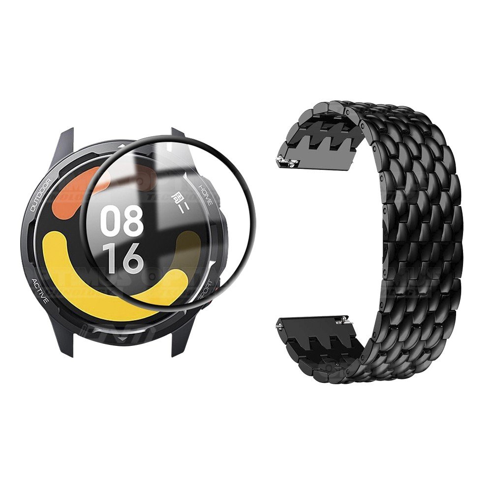 Kit Vidrio Y Correa Acero Reloj Xiaomi Watch S1 Active GL