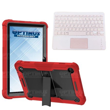 Kit Case Protector correa + Teclado Touchpad Bluetooth para Tablet Lenovo M10 HD 3rd Gen TB-328 2022 10.1 Pulgadas ZAAF0071CO
