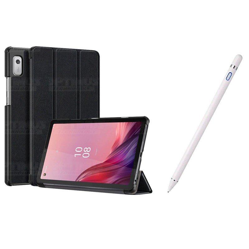 Kit Case Forro Protector + Lápiz Óptico Digital Stylus Pen para Tablet Lenovo Tab M9 9 Pulgadas LTE 2023 TB310FU / TB-310XU
