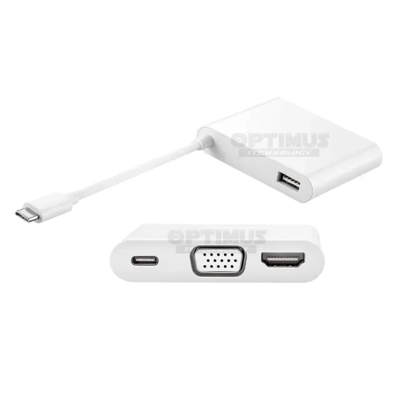 Adaptador Convertidor para USB-C Huawei Matedock 2 AD11 Tipo-C a HDMI VGA USB-C USB-A para Celular Tablet Transmitir Transferir