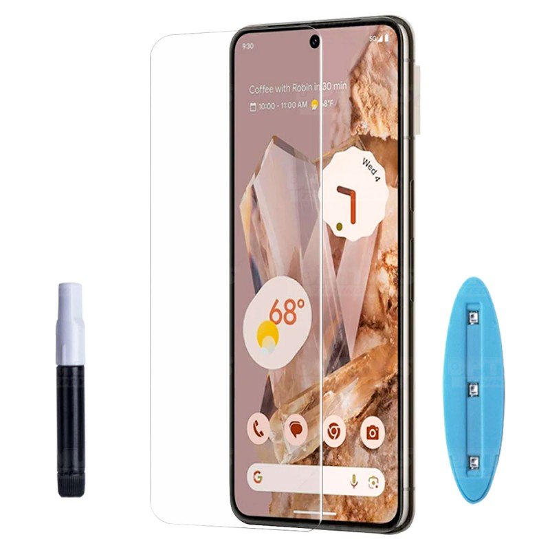 Vidrio templado Protector UV Dispersión Liquida para Celular Smartphone Google Pixel 8 Pro 5G 2023 6,7 pulgadas