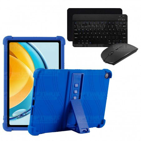 Kit Case Forro Protector Antigolpes + Teclado y Mouse Bluetooth Tablet Huawei Matepad SE 10.4 Pulgadas 2023 AGS5-L09 / AGS5-W09
