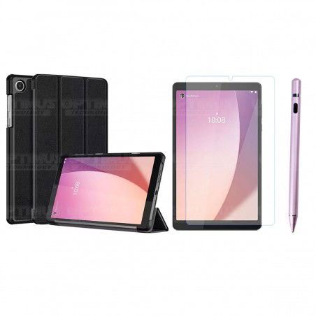 Kit Vidrio templado + Case Protector + Lápiz Digital Tablet Lenovo Tab M8 4ta Generación TB-300FU / TB-300XU 8 Pulgadas 2023