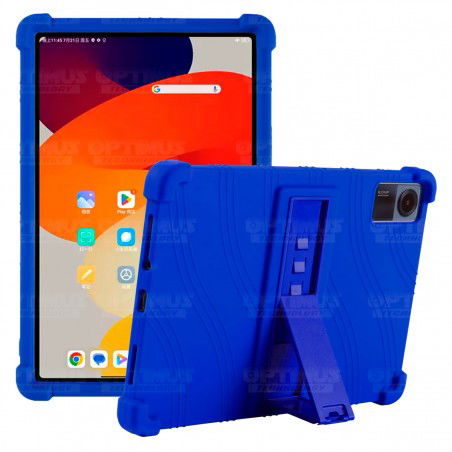 Estuche Case protector de goma para Tablet Xiaomi Redmi Pad SE 11 Pulgadas 2023 Wifi Anti golpes con soporte
