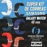 Kit de 6 Pulsos Correas para Reloj Smartwatch Samsung Galaxy Watch 46mm Varios colores OPTIMUS TECHNOLOGY™ - 2