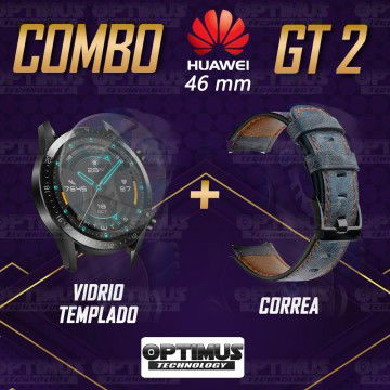 Manilla Correa De Cuero Y Vidrio Smartwatch Huawei Gt 2 46mm | OPTIMUS TECHNOLOGY™ | CRR-CR-VTP-HW-GT2-46 |
