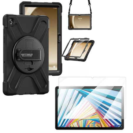 Kit Vidrio Templado Y Estuche Protector con Correa para Tablet Lenovo M10 HD 3rd Gen TB-328 2022 10.1 Pulgadas ZAAF0071CO