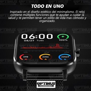 Smartwatch Reloj Inteligente DT35 Llamada Bluetooth Compatible Android IOS | OPTIMUS TECHNOLOGY™ | SW-DT35 |