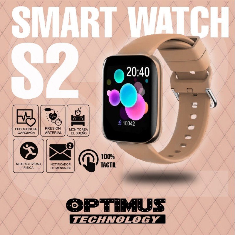 Smartwatch Reloj Inteligente S2 Llamada Bluetooth Compatible Android IOS | OPTIMUS TECHNOLOGY™ | SW-S2 |