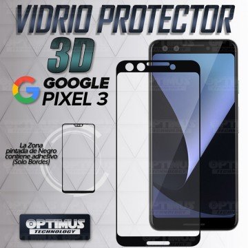 Vidrio Cristal Templado Protector Google Pixel 3 | OPTIMUS TECHNOLOGY™ | VTP-GG-PX-3 |