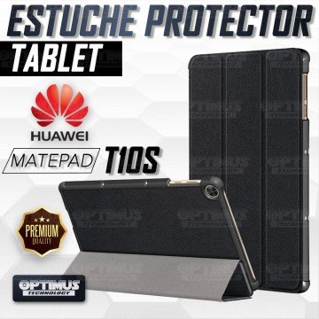 Kit Vidrio Cristal Templado Y Estuche Case Protector para Tablet Huawei matepad T10S OPTIMUS TECHNOLOGY™ - 3