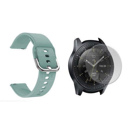 Kit Correa Pulso Y Vidrio Screen Protector Para Reloj Samsung Galaxy Watch 42mm