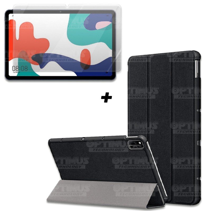 Kit Vidrio Cristal Templado Y Estuche Case Protector para Tablet Huawei matepad 10.4 OPTIMUS TECHNOLOGY™ - 1