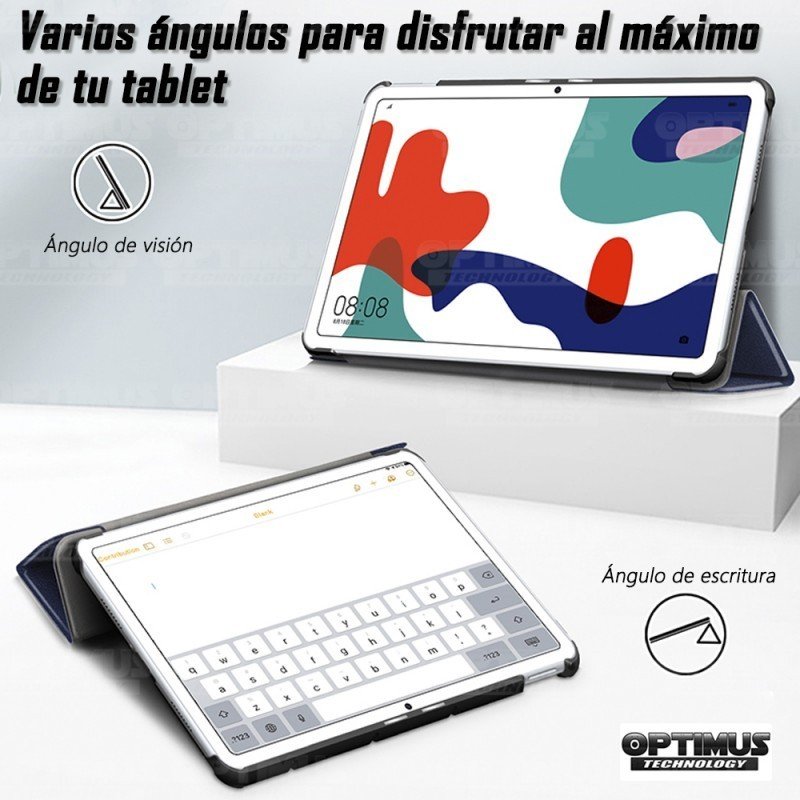 Kit Vidrio Cristal Templado Y Estuche Case Protector para Tablet Huawei matepad 10.4 OPTIMUS TECHNOLOGY™ - 24