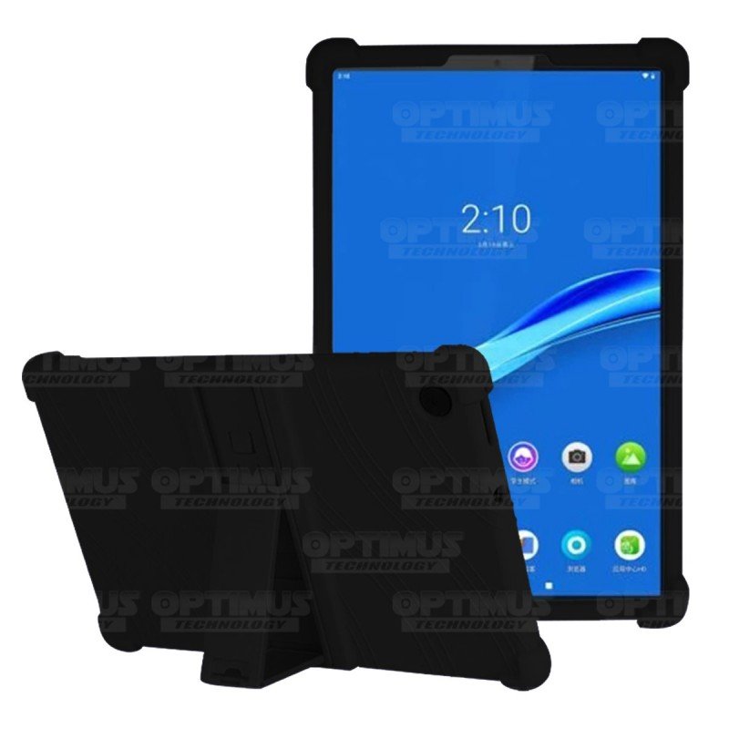 Estuche Case protector de goma Tablet Lenovo m10 plus tb-x606f Anti golpes con soporte OPTIMUS TECHNOLOGY™ - 5