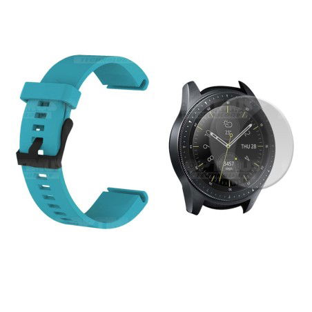 Kit Manilla Correa Y Vidrio Templado Protector Para Reloj Samsung Galaxy Watch 42mm