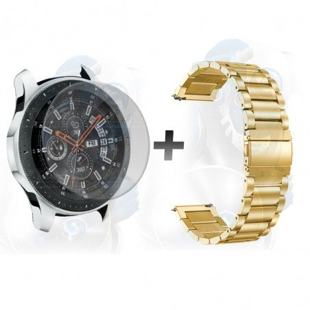 Vidrio Templado Y Correa De Metal Smartwatch Reloj Inteligente Samsung Galaxy Watch 46mm