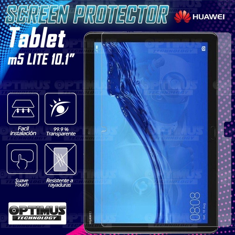 Vidrio Cristal Templado Protector Tablet Huawei MediaPad M5 Lite 10.1 | OPTIMUS TECHNOLOGY™ | VTP-HW-M5-LTE-10.1 |
