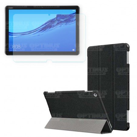 Kit Vidrio Cristal Templado Y Estuche Case Protector para Tablet Huawei Mediapad M5 Lite 10.1