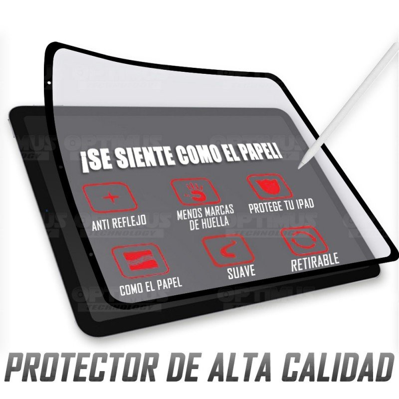 Vidrio Templado Protector Cerámico Nano Matte Glass Tablet iPad Air 4 10.9" 2020 | OPTIMUS TECHNOLOGY™ | VTP-CRMTG-IPDA4-10.9 |