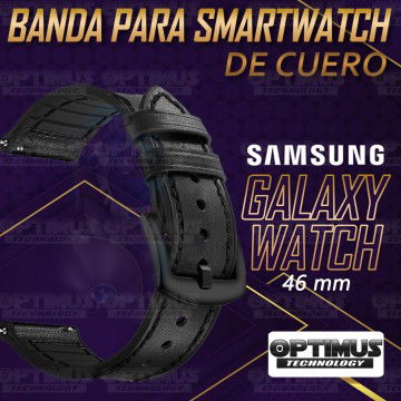 Pulso Manilla Correa De Cuero Smartwatch Samsung Galaxy Watch 46mm | OPTIMUS TECHNOLOGY™ | CRR-CRO-GX-WCH-46 |