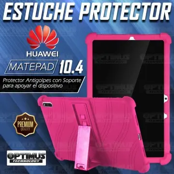 Kit Vidrio templado + Estuche Protector Goma + Teclado y Mouse Ratón Bluetooth para Tablet Huawei matepad 10.4 OPTIMUS TECHNOLOG