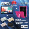 Kit Vidrio templado + Estuche Protector Goma + Teclado y Mouse Ratón Bluetooth para Tablet Huawei matepad 10.4 OPTIMUS TECHNOLOG