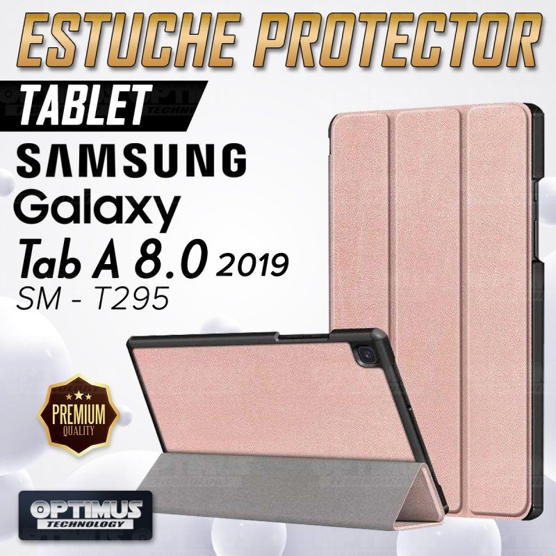 Kit Vidrio Cristal Templado Y Estuche Case Protector para Tablet Samsung Galaxy Tab A8.0 2019 SM-T295 OPTIMUS TECHNOLOGY™ - 7