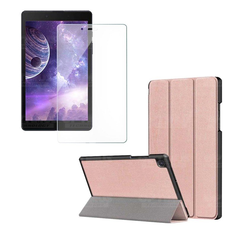Kit Vidrio Cristal Templado Y Estuche Case Protector para Tablet Samsung Galaxy Tab A8.0 2019 SM-T295 OPTIMUS TECHNOLOGY™ - 1