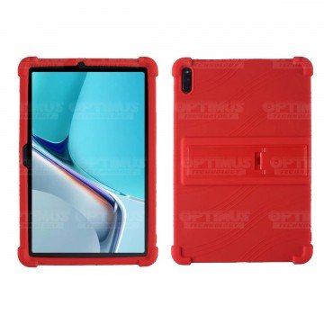 Kit Vidrio templado y Estuche Protector de goma antigolpes con soporte Tablet Huawei MatePad 11 2021 DBY-W09 - DBY-L09 OPTIMUS T
