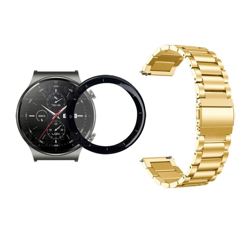 Vidrio Templado Cerámico Y Correa de Metal Acero Inoxidable Smartwatch Reloj Inteligente Huawei GT2 PRO OPTIMUS TECHNOLOGY™ - 1