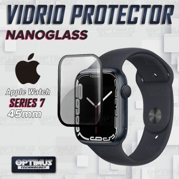 Vidrio Templado Protector Cerámico Para Reloj Smartwatch Apple Watch iWatch Series 7 45mm OPTIMUS TECHNOLOGY™ - 2
