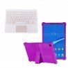 Kit Case Estuche Protector Antigolpes + Teclado Mouse Touchpad Bluetooth para Tablet Lenovo M10 Plus Tb-x606f OPTIMUS TECHNOLOGY