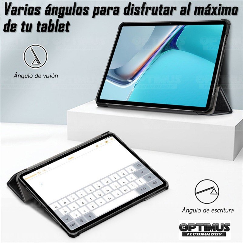 Kit Vidrio Cristal Templado Y Estuche Case Protector para Tablet Huawei MatePad 11 2021 DBY-W09 - DBY-L09 OPTIMUS TECHNOLOGY™ - 
